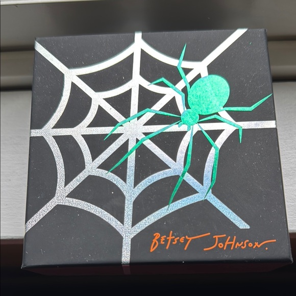 Betsey Johnson Silver Bat Dangle Earrings - Picture 7 of 8